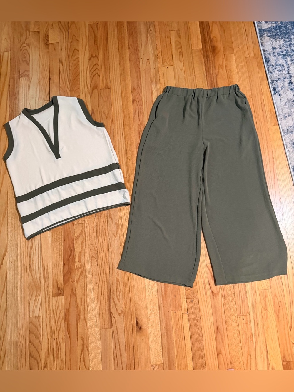 & Other Stories Olive Wide-Leg Pull-On Pants